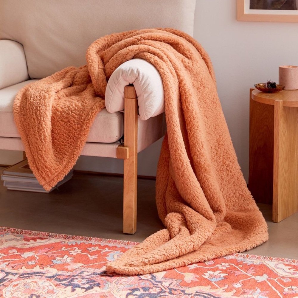 Urban Outfitters Fleece Throw Blanket